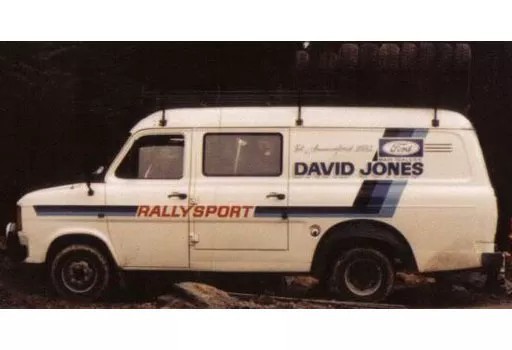 Mini car 1/43 Ford Transit MK II 1979 Rally Assistance David Jones [RAC272X]