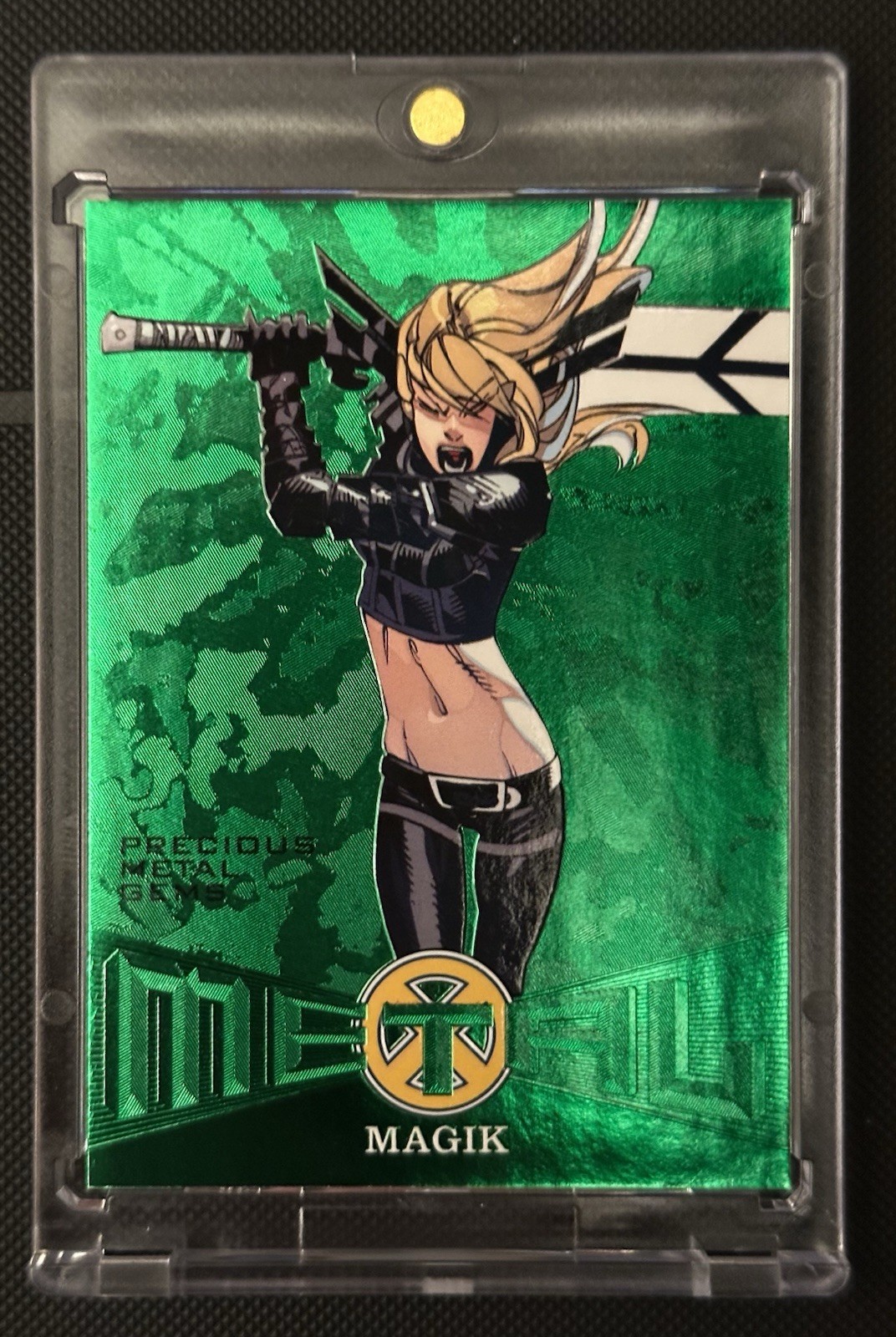 2018 Fleer Ultra X-Men Precious Metal Gems PMG Magik #’d/25 Green