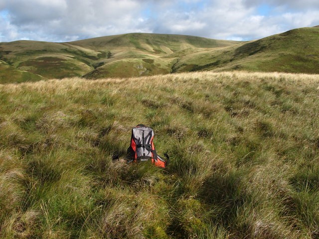 Photo A2 The summit of Rough Knowe Barrow Burn\/NT8610 This rarely visit c2012 Photo A2 The summit of Rough Knowe Barrow Burn\/NT8610 This rarely visit c2012