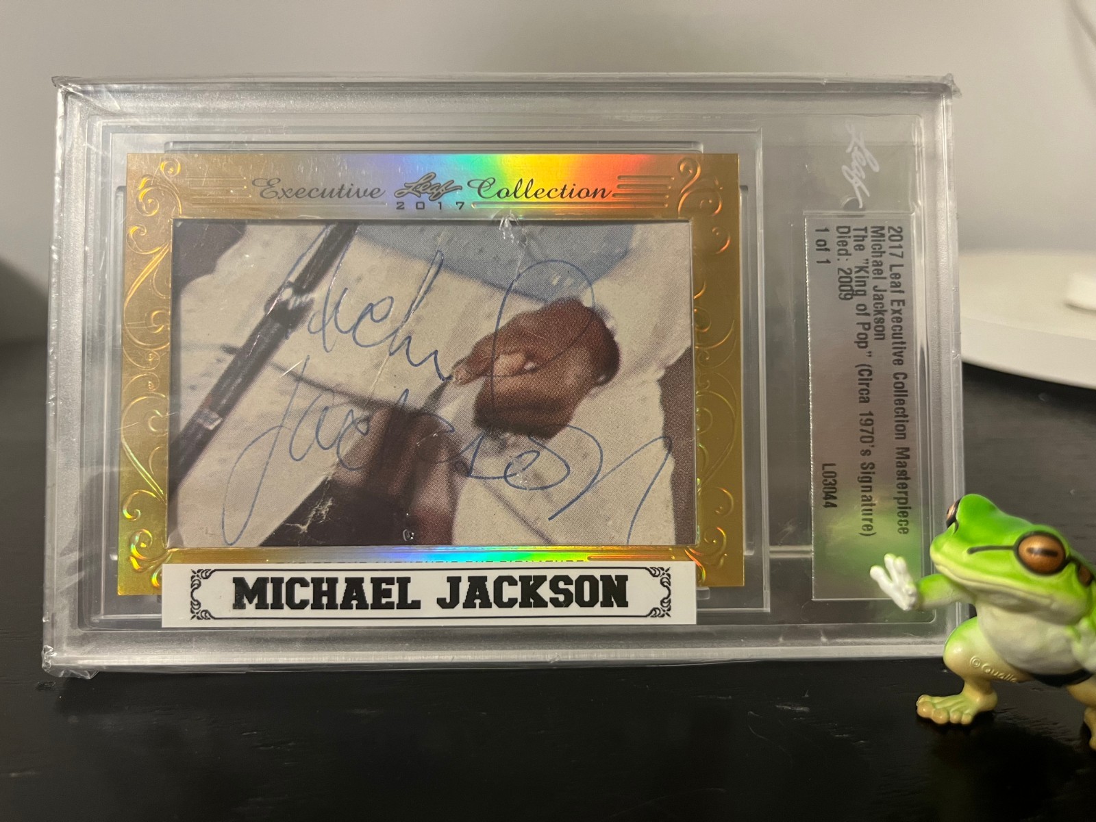 2017 Leaf Executive Collection Masterpiece Michael Jackson King of Pop auto 1/1 2017 Leaf Executive Collection Masterpiece Michael Jackson King of Pop auto 1/1