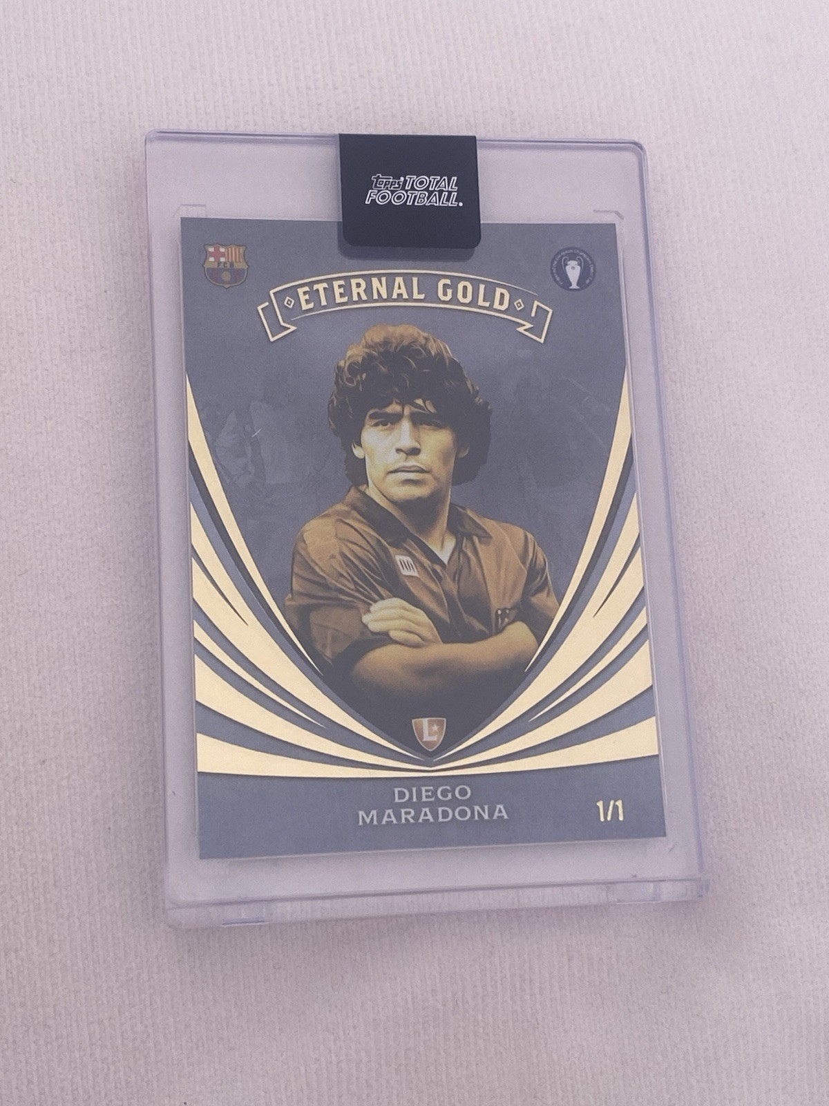 Diego Armando Maradona /1 Eternald Gold Topps Total Football Diego Armando Maradona /1 Eternald Gold Topps Total Football