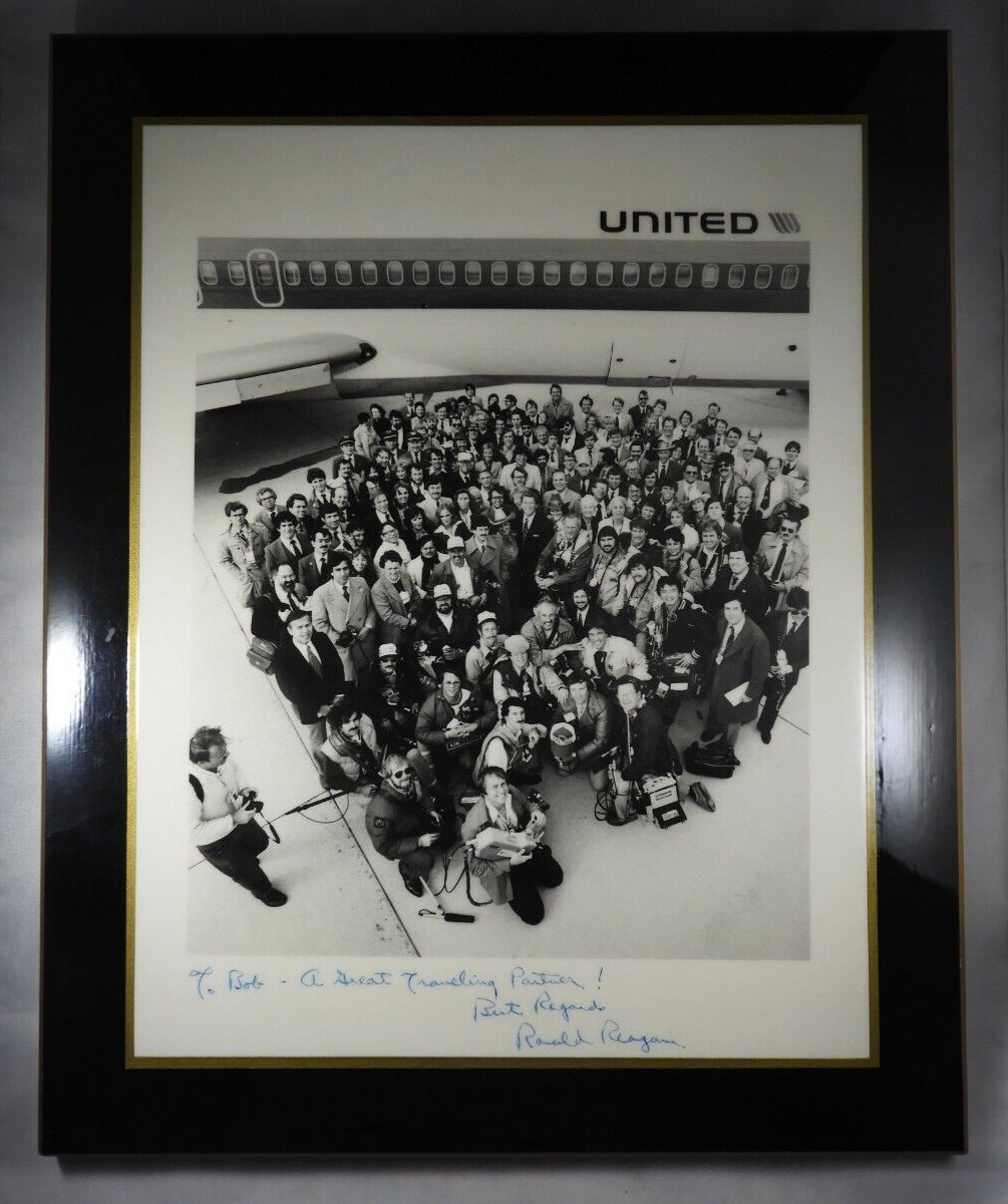 Only Photograph SIGNED by Ronald Reagan re/ to His Visit to China - PSA/DNA LOA