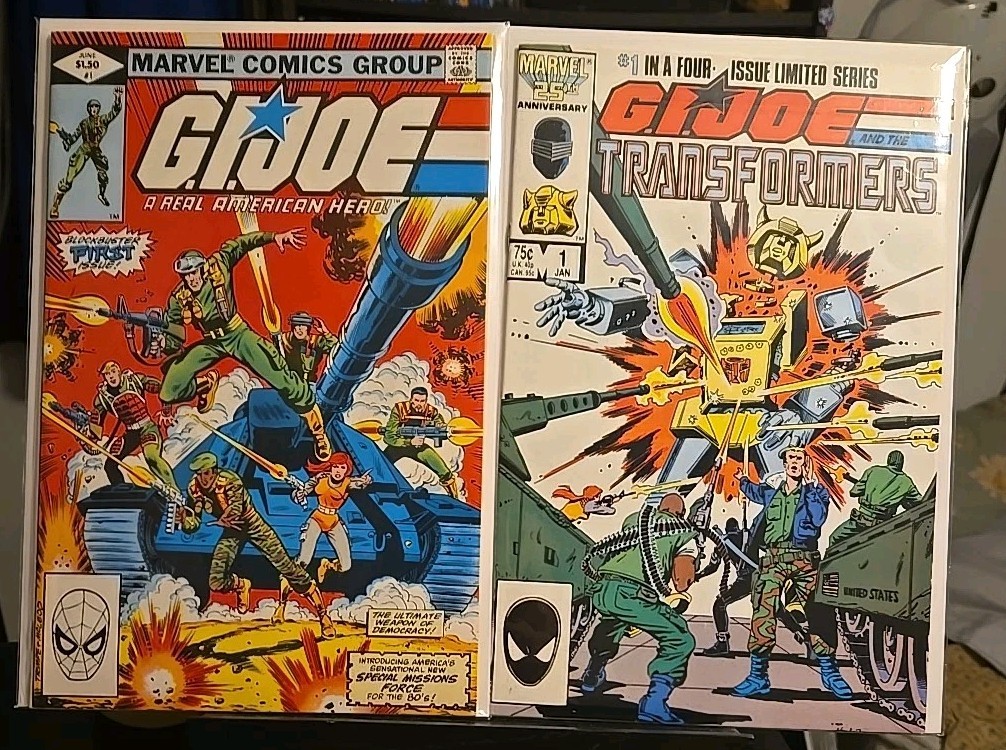 G.I. Joe 1 1st appearance + G.I. Joe And The Transformers 1 1st App TOGETHER CGC