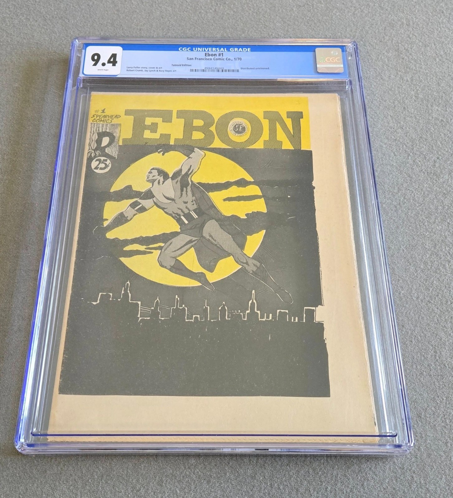 1970 Ebon #1 Tabloid Edition only 100 copies CGC HIGHEST GRADED in the WORLD 1970 Ebon #1 Tabloid Edition only 100 copies CGC HIGHEST GRADED in the WORLD