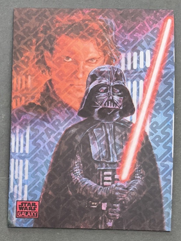 2026 Topps Star Wars Chrome Galaxy #46 WE MEET AGAIN, AT LAST Red Logofractor /5