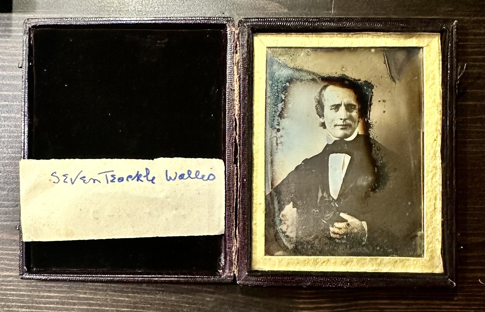 Rare VERY EARLY 1840s Daguerreotype of Severn Teackle Wallis / ID'd Photo
