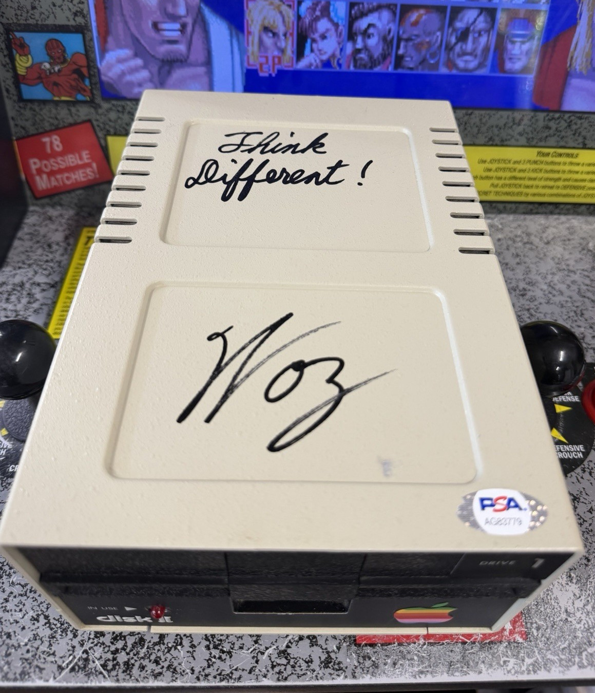Steve Wozniak Signed Apple II Disk II Drive PSA/DNA 
