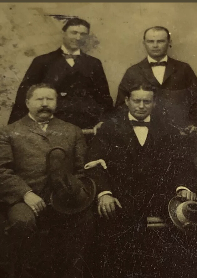 Rare Antique Tintype Portrait of Theodore Roosevelt and Harry Houdini Mysterious Rare Antique Tintype Portrait of Theodore Roosevelt and Harry Houdini Mysterious