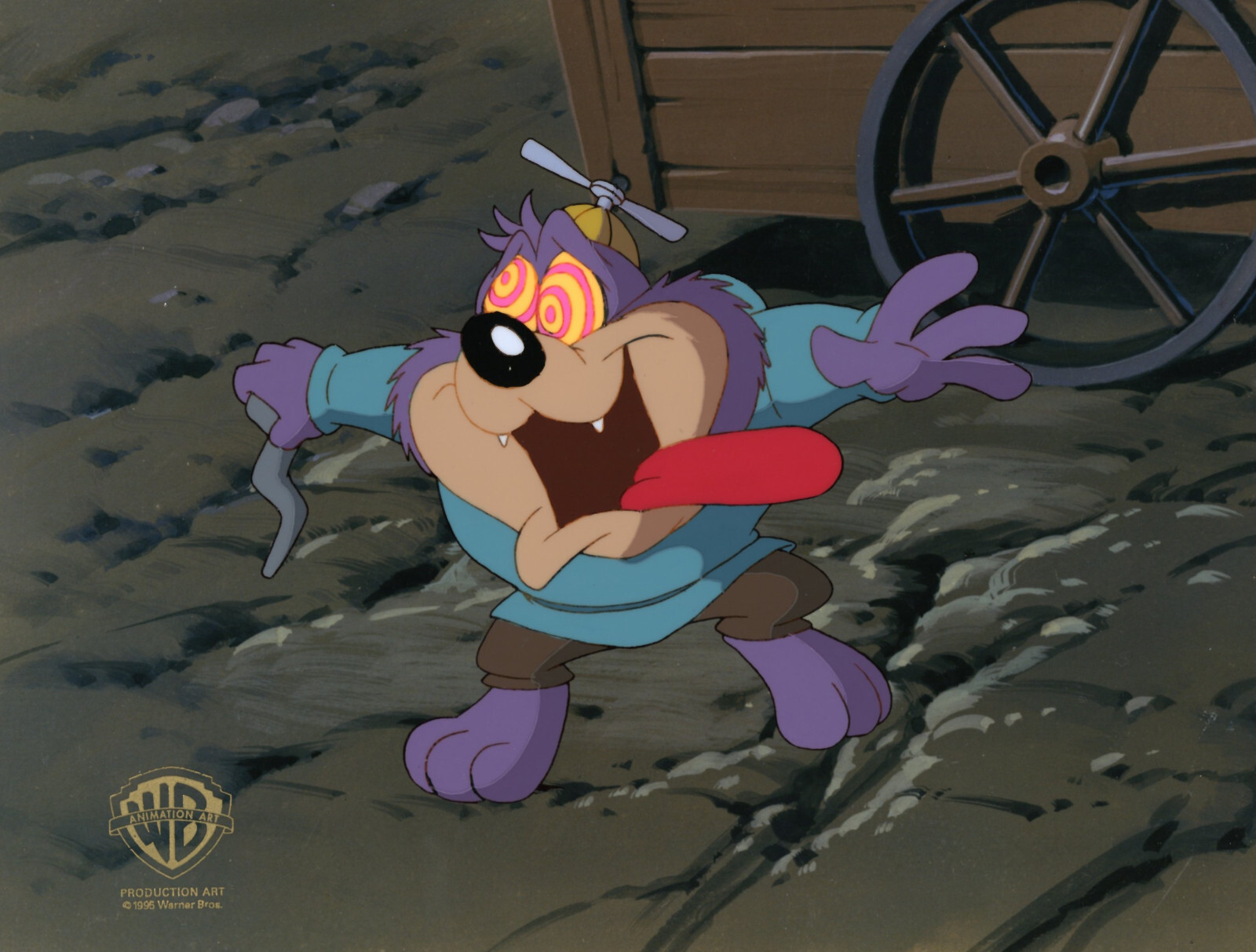 Tiny Toons Adventure-Original Production Cel-Dizzy Devil-Night Ghoulery