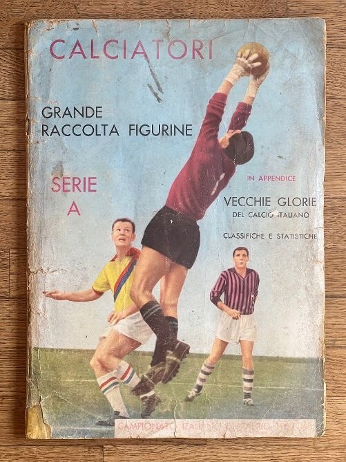 1962 Panini FOOTBALLERS 63 Figure Album Sticker Card Football Italy