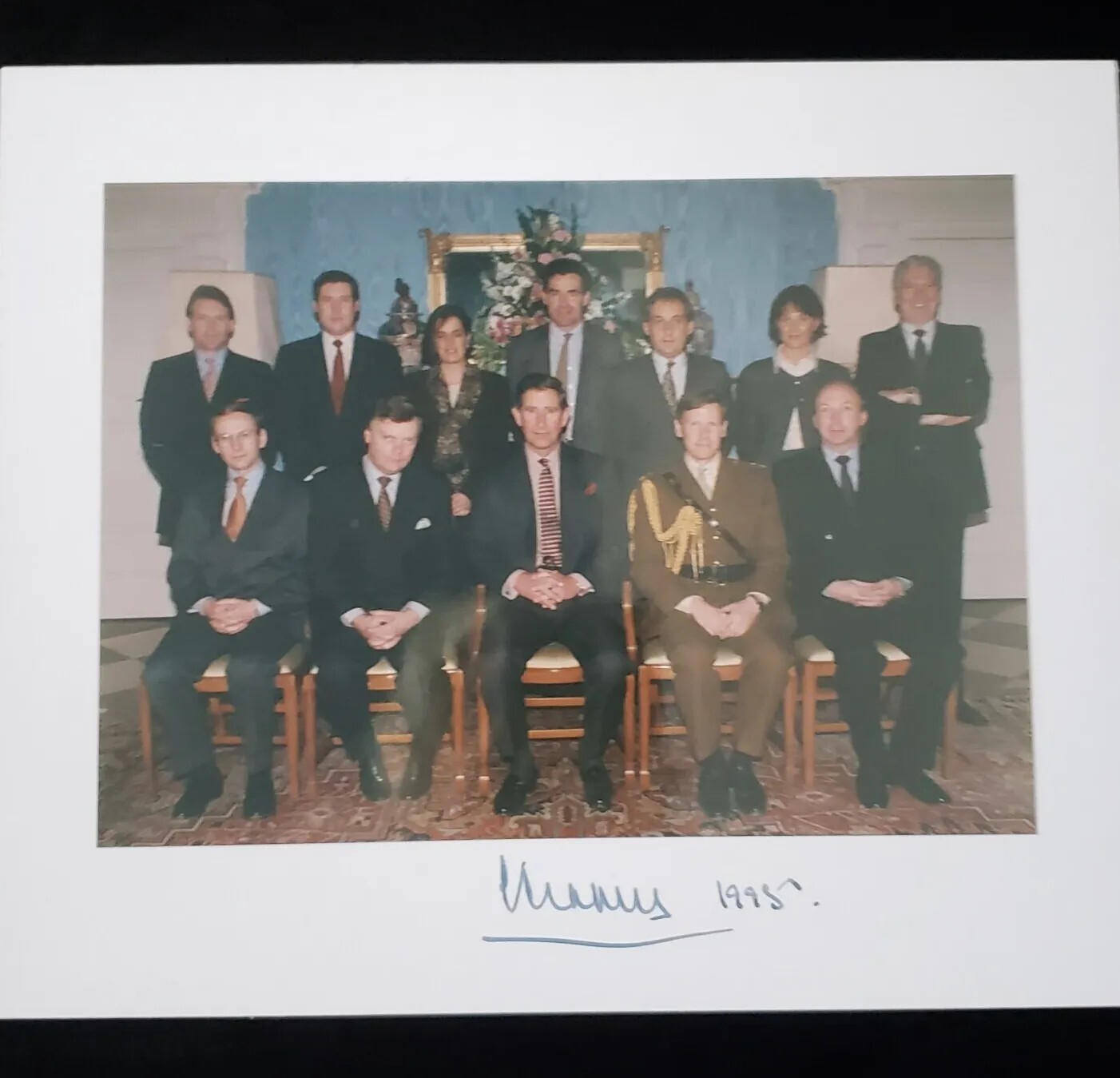King Charles III Signed Autograph 1995 Royal Tour Presentation Photo UK Royalty