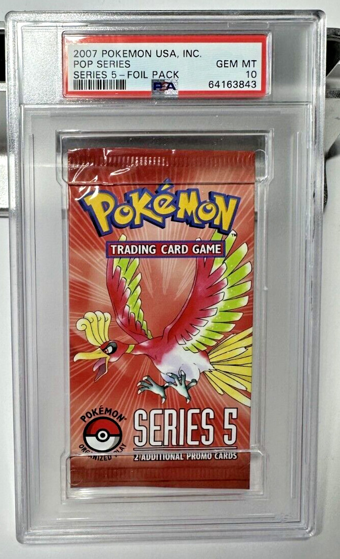 2007 Pokemon Pop Series 5 Booster Pack English PSA 10 GEM - Foil Pack 2007 Pokemon Pop Series 5 Booster Pack English PSA 10 GEM - Foil Pack