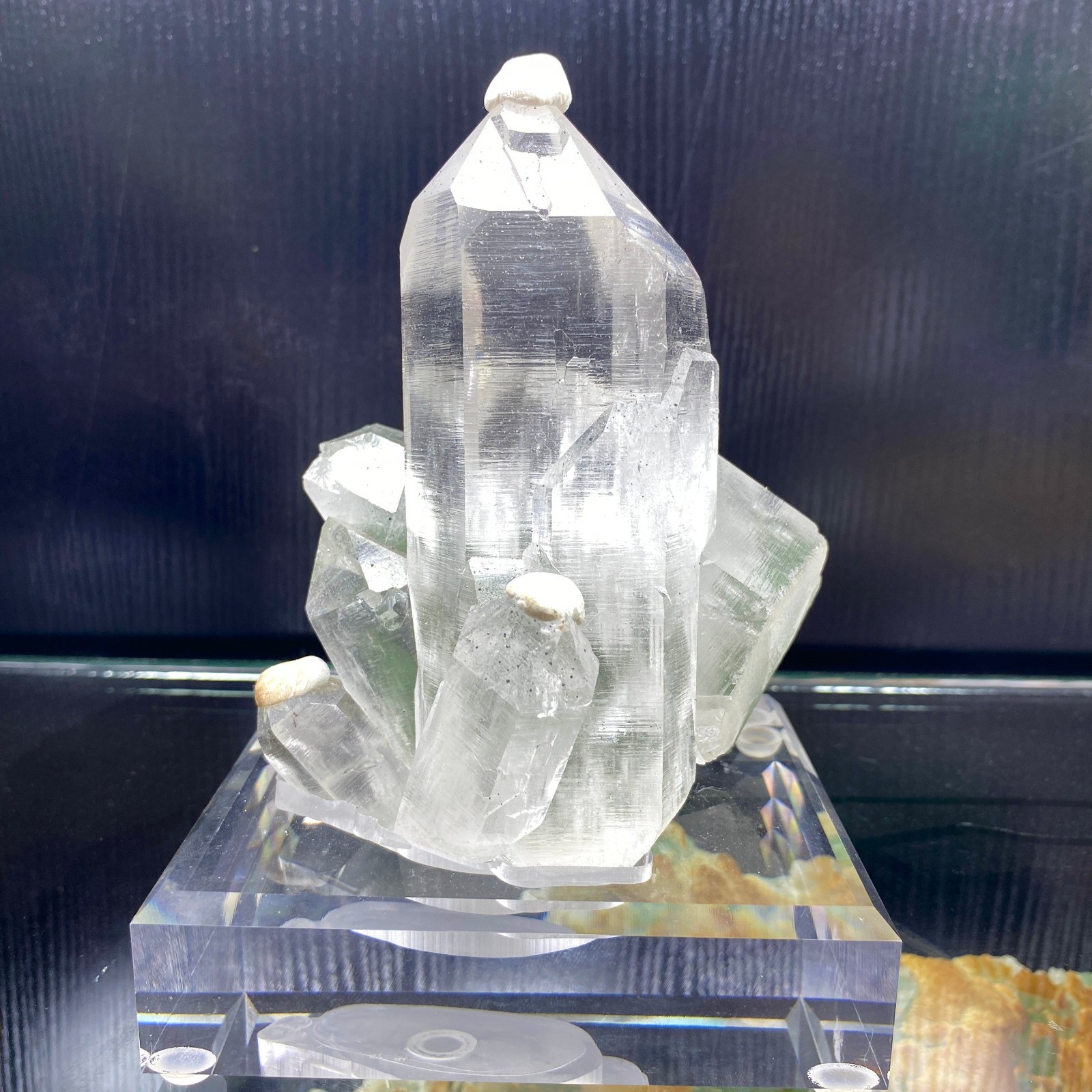 2.7LB A+Natural Himalaya Clear Quartz Cluster Crystal Mineral Specimen+Stand 2.7LB A+Natural Himalaya Clear Quartz Cluster Crystal Mineral Specimen+Stand