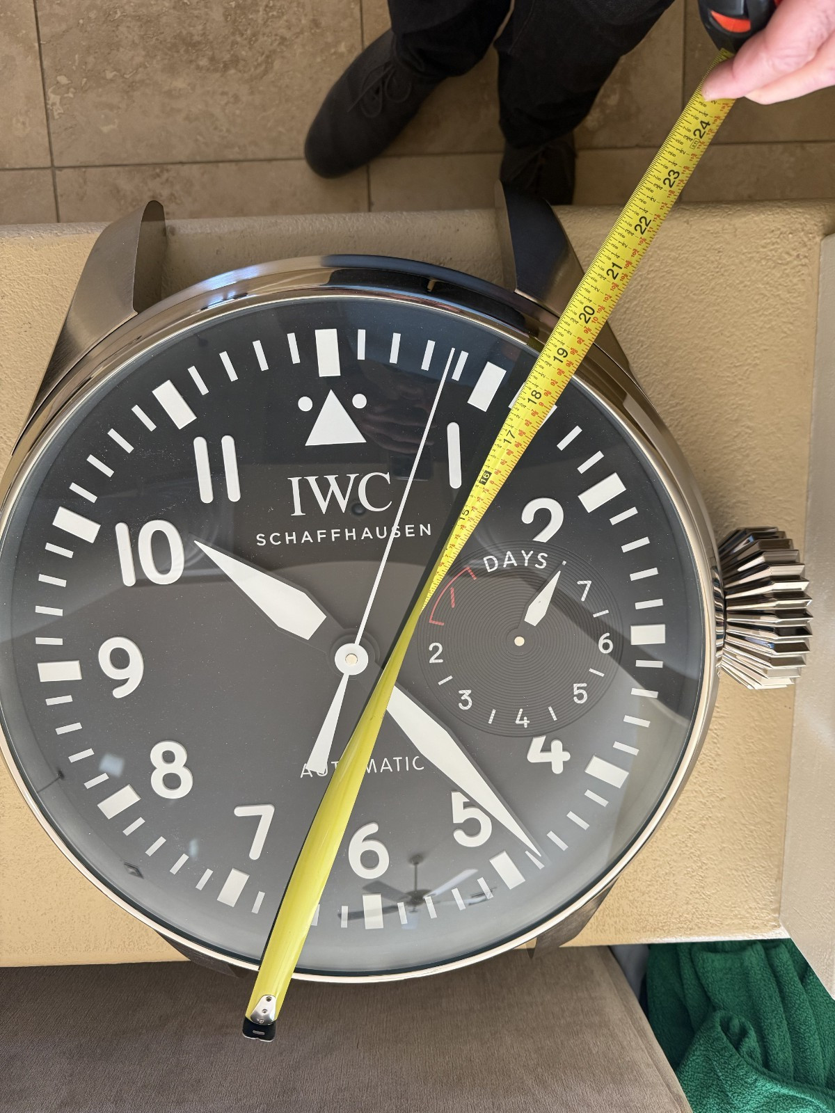 IWC Schaffhausen Big Pilot Wall Clock IWC Schaffhausen Big Pilot Wall Clock