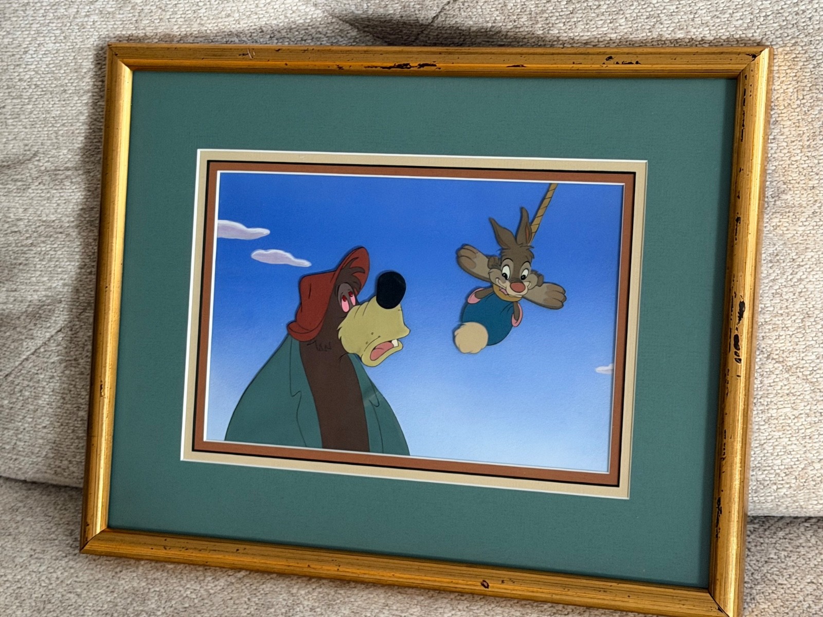 1946 The Song of the South Original Production Cel Brer Bear & Brer Rabbit 1946 The Song of the South Original Production Cel Brer Bear & Brer Rabbit