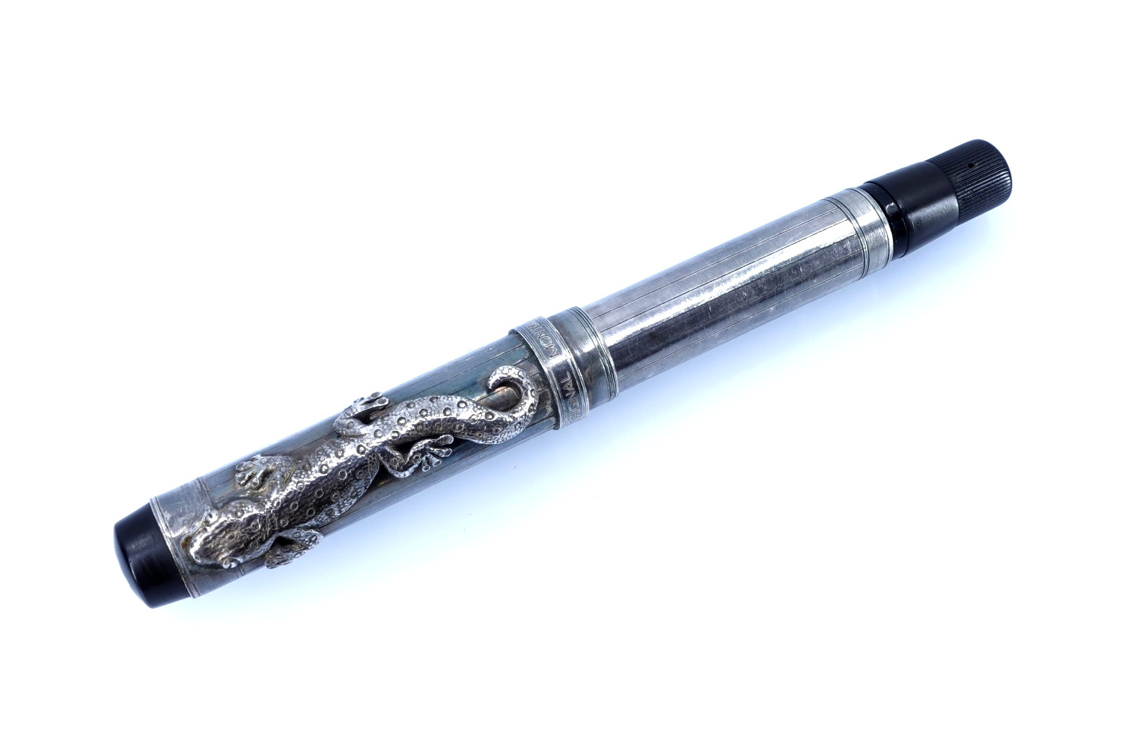 Montblanc Fountain pen - Silver Lizard - 1930s - SIMPLO Original .925 silver Montblanc Fountain pen - Silver Lizard - 1930s - SIMPLO Original .925 silver