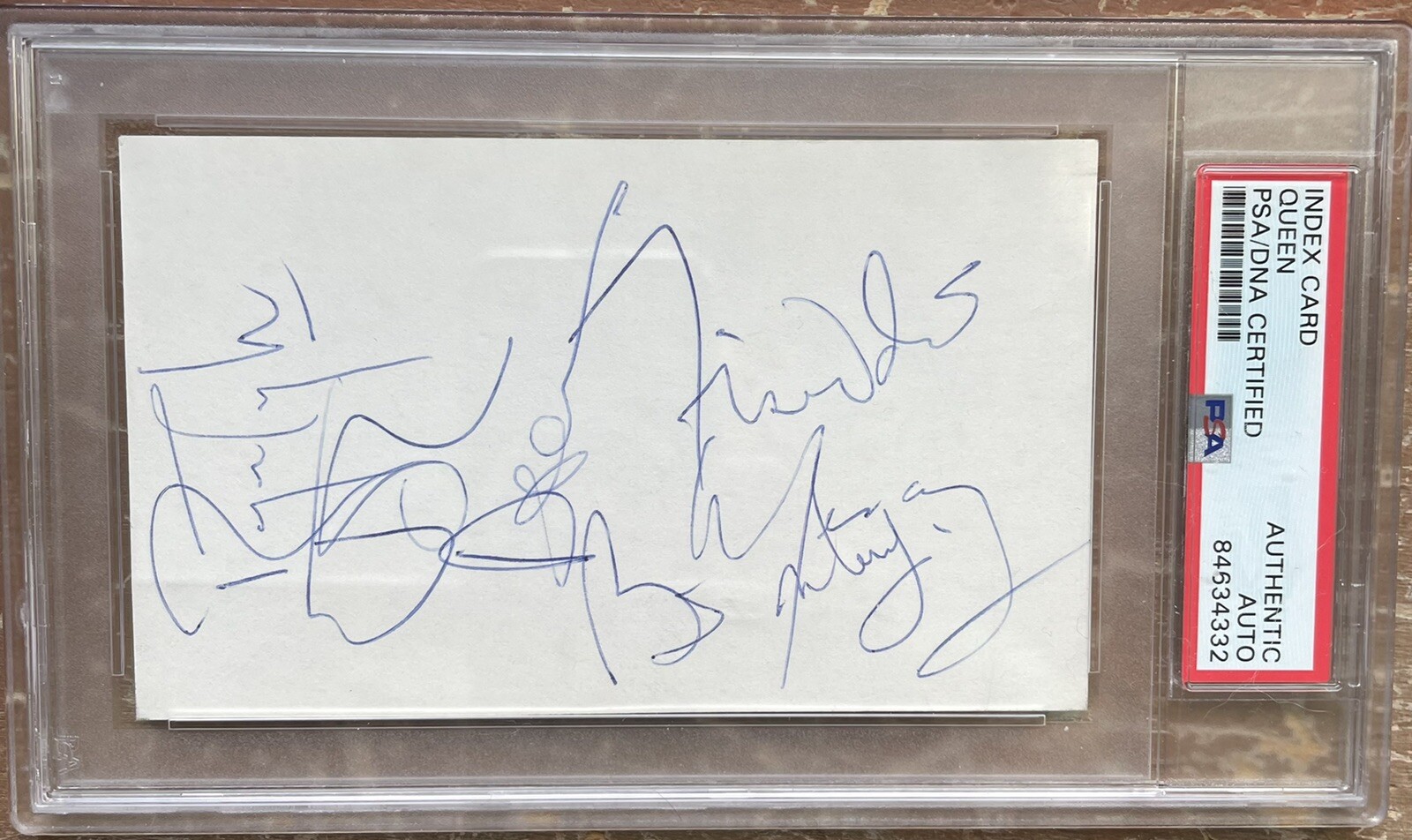 QUEEN VINTAGE SIGNED CUT CARD AUTO AUTOGRAPH PSA/DNA FREDDIE MERCURY RARE π€π QUEEN VINTAGE SIGNED CUT CARD AUTO AUTOGRAPH PSA/DNA FREDDIE MERCURY RARE π€π