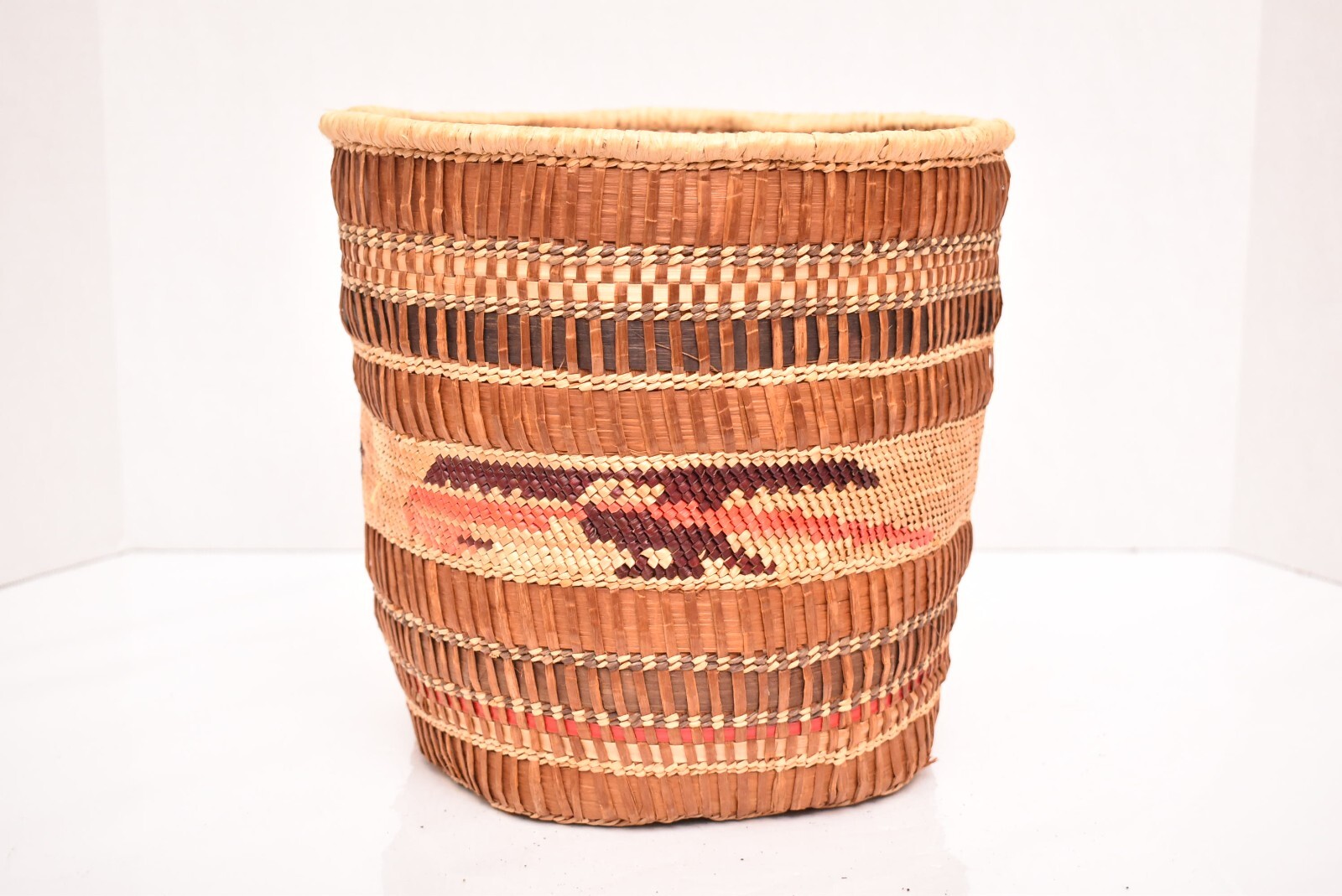 HUGE VTG Pictorial Basket Eagle Makah Nootka Native American Northwest Coast 10 HUGE VTG Pictorial Basket Eagle Makah Nootka Native American Northwest Coast 10