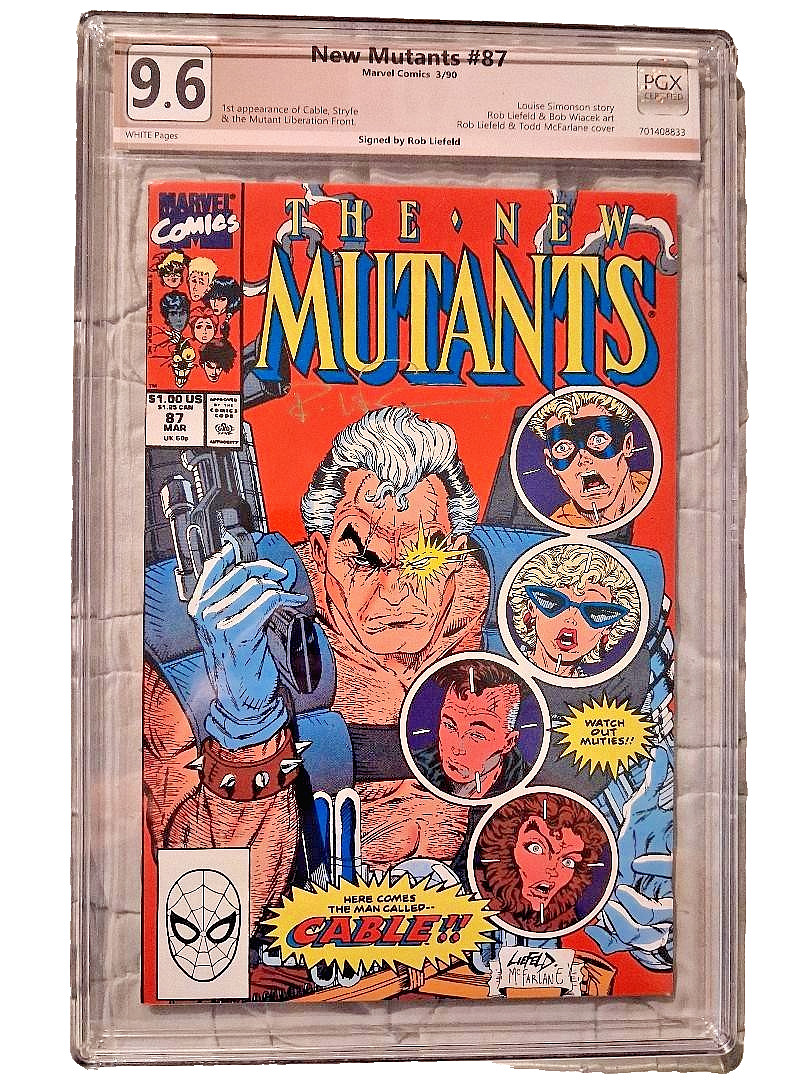 The New Mutants #87 Marvel 1990 SIGNED By Rob Leifeld ð¥ð¥PGX graded 9.6ð¥ð¥ The New Mutants #87 Marvel 1990 SIGNED By Rob Leifeld ð¥ð¥PGX graded 9.6ð¥ð¥