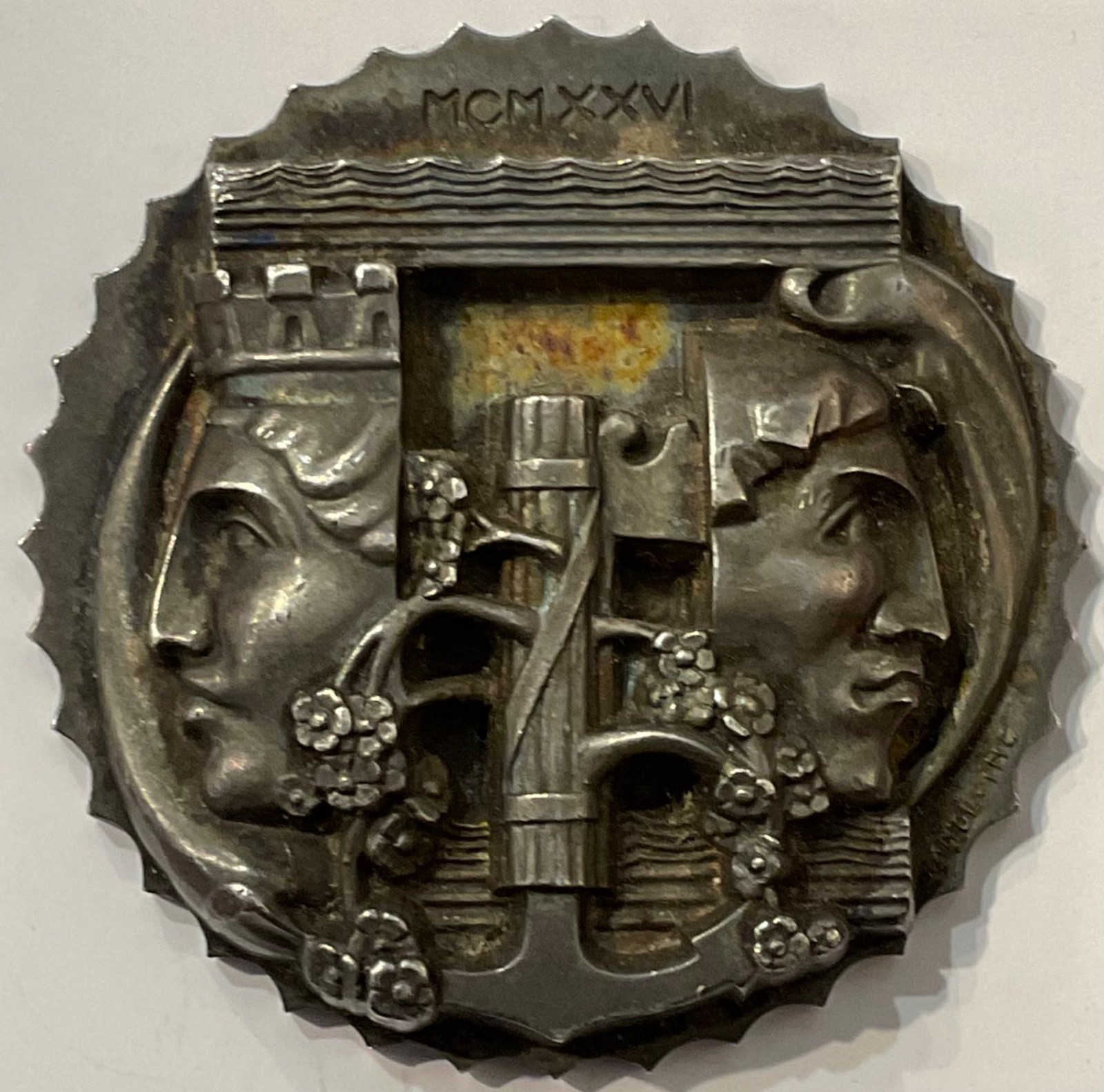 WILDT ADOLFO SCULPTOR SILVER MEDAL GENOA SAILOR CONFERENCE A.IV° 1926 WILDT ADOLFO SCULPTOR SILVER MEDAL GENOA SAILOR CONFERENCE A.IV° 1926