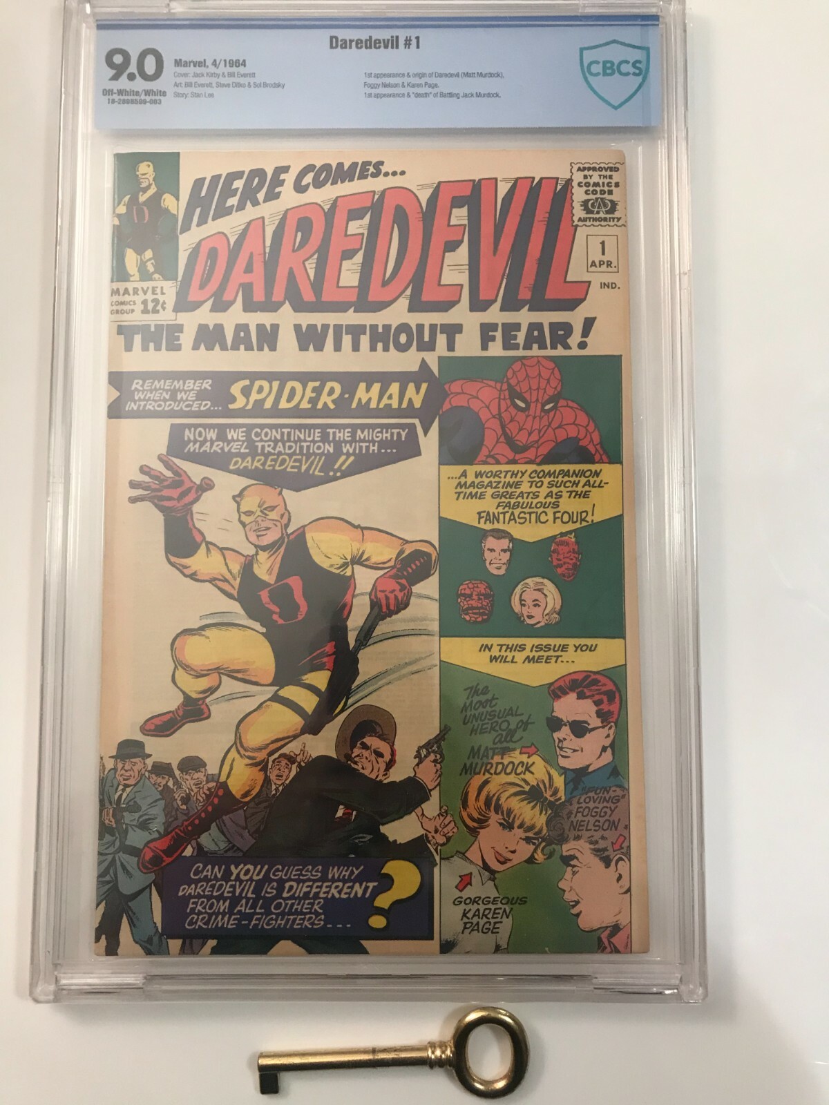 Daredevil #1 CBCS 9.0 Origin & 1st Daredevil aka Matt Murdock Mega Key Daredevil #1 CBCS 9.0 Origin & 1st Daredevil aka Matt Murdock Mega Key