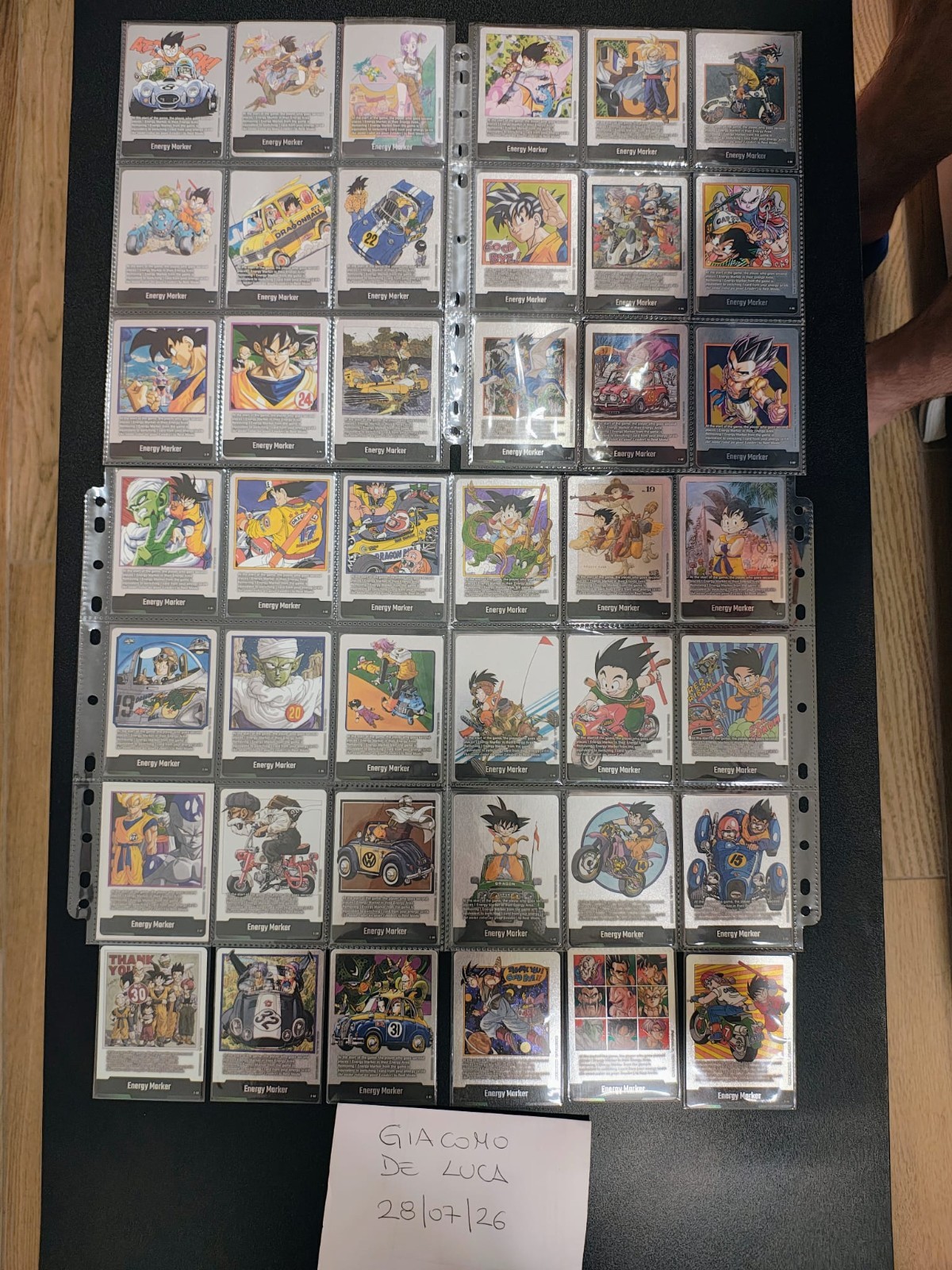 Complete set energy marker silver Dragonball Fusion World sb01 sb02 english Complete set energy marker silver Dragonball Fusion World sb01 sb02 english
