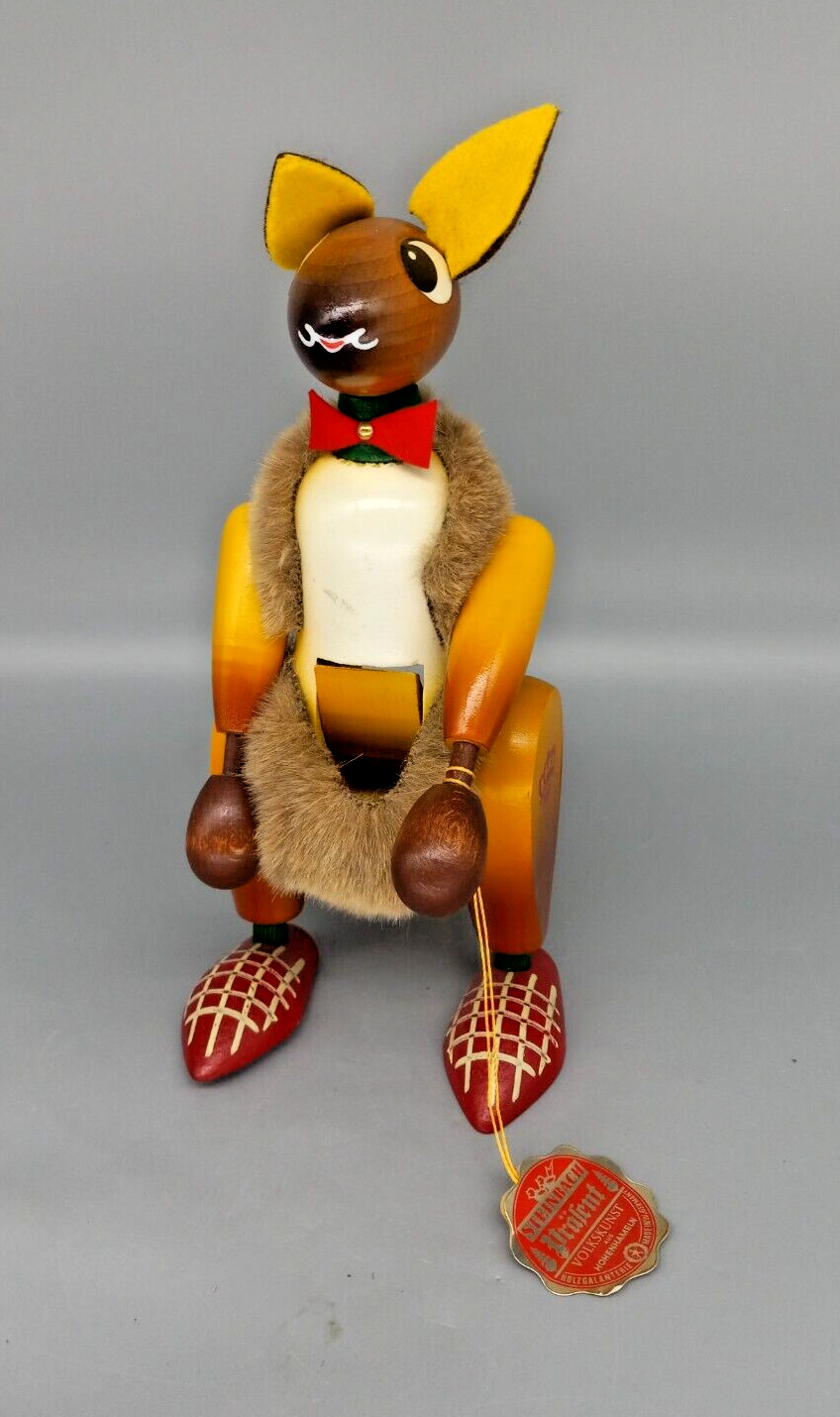 RARE - Christian Steinbach Kangaroo Collectable German Nutcracker SIGNED - S715 RARE - Christian Steinbach Kangaroo Collectable German Nutcracker SIGNED - S715