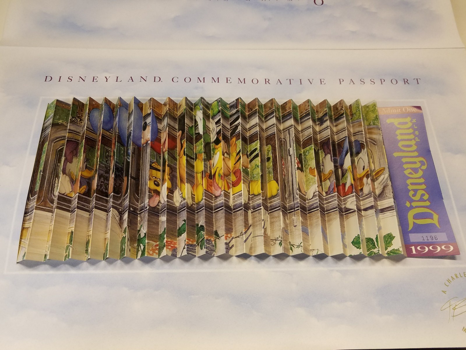 LIMITED EDITION DISNEYLAND COMMEMORATIVE PASSPORT TICKET CHARLES BOYER Very Rare LIMITED EDITION DISNEYLAND COMMEMORATIVE PASSPORT TICKET CHARLES BOYER Very Rare