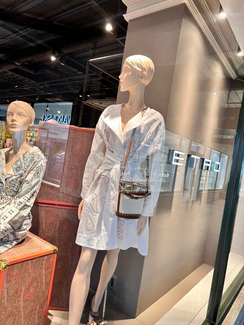 Etro White Dress Dress Women Rare Luxury Designer Model Limited dEdition VHTF Pr