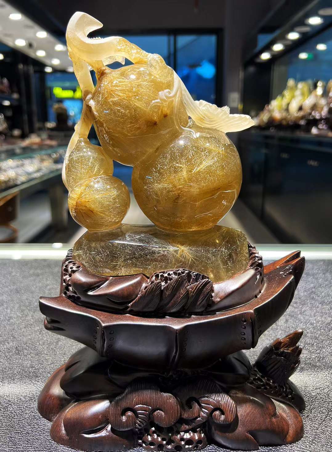 7LB Rare A+ Natural Rutile Quartz Crystal Carved Mineral specimen Reiki Decor 7LB Rare A+ Natural Rutile Quartz Crystal Carved Mineral specimen Reiki Decor
