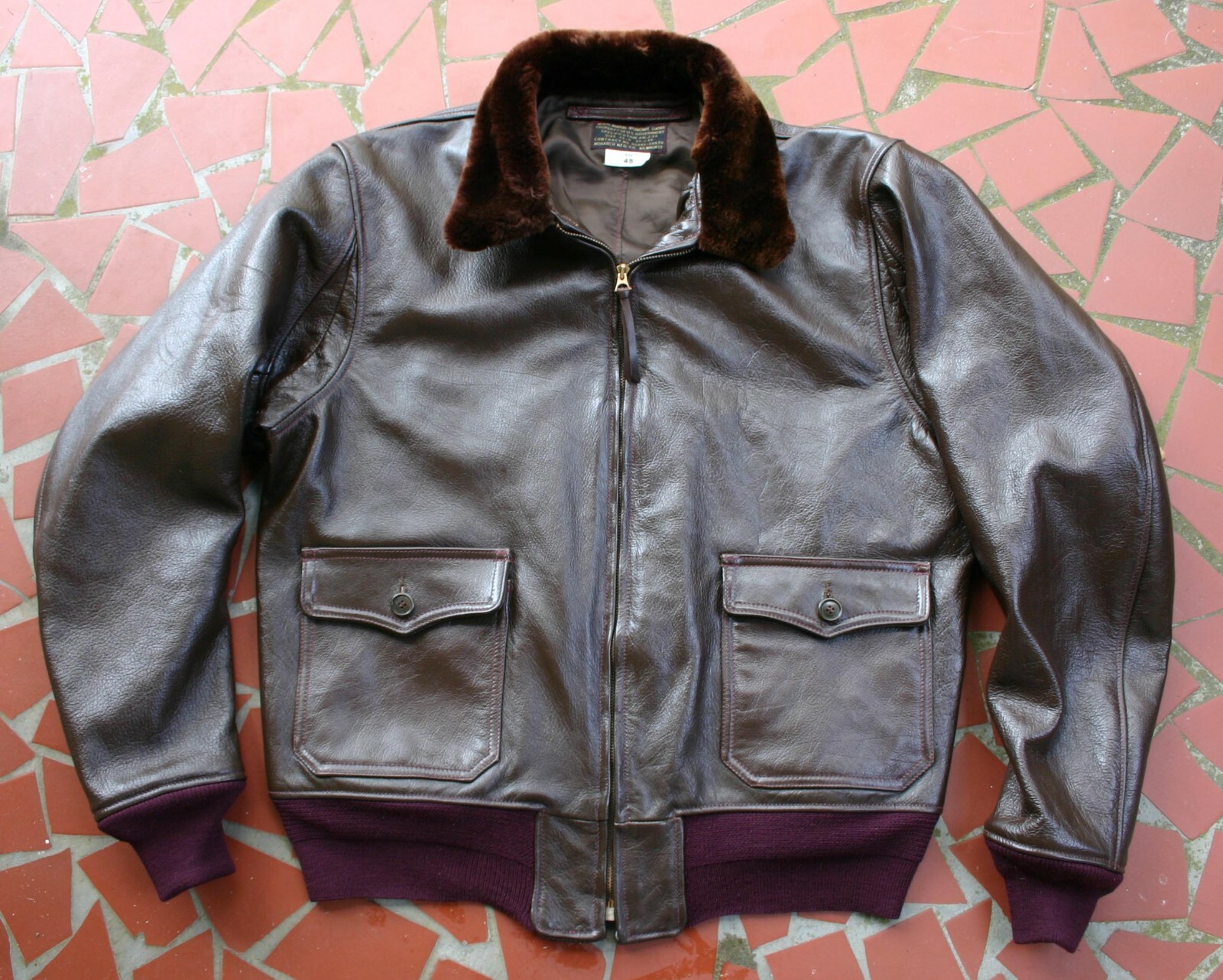 MONARCH USN WW-2 AN-J-3A WW-2 MODEL LEATHER FLIGHT JACKET BUILD MONARCH USN WW-2 AN-J-3A WW-2 MODEL LEATHER FLIGHT JACKET BUILD
