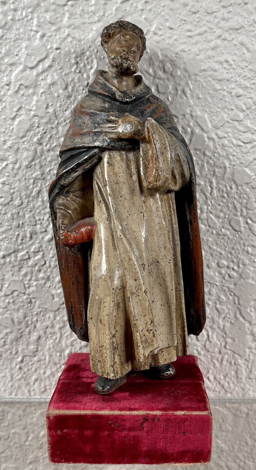 Antique 18th Century Carved Saint Apostle French German Religious Figure 1700’s