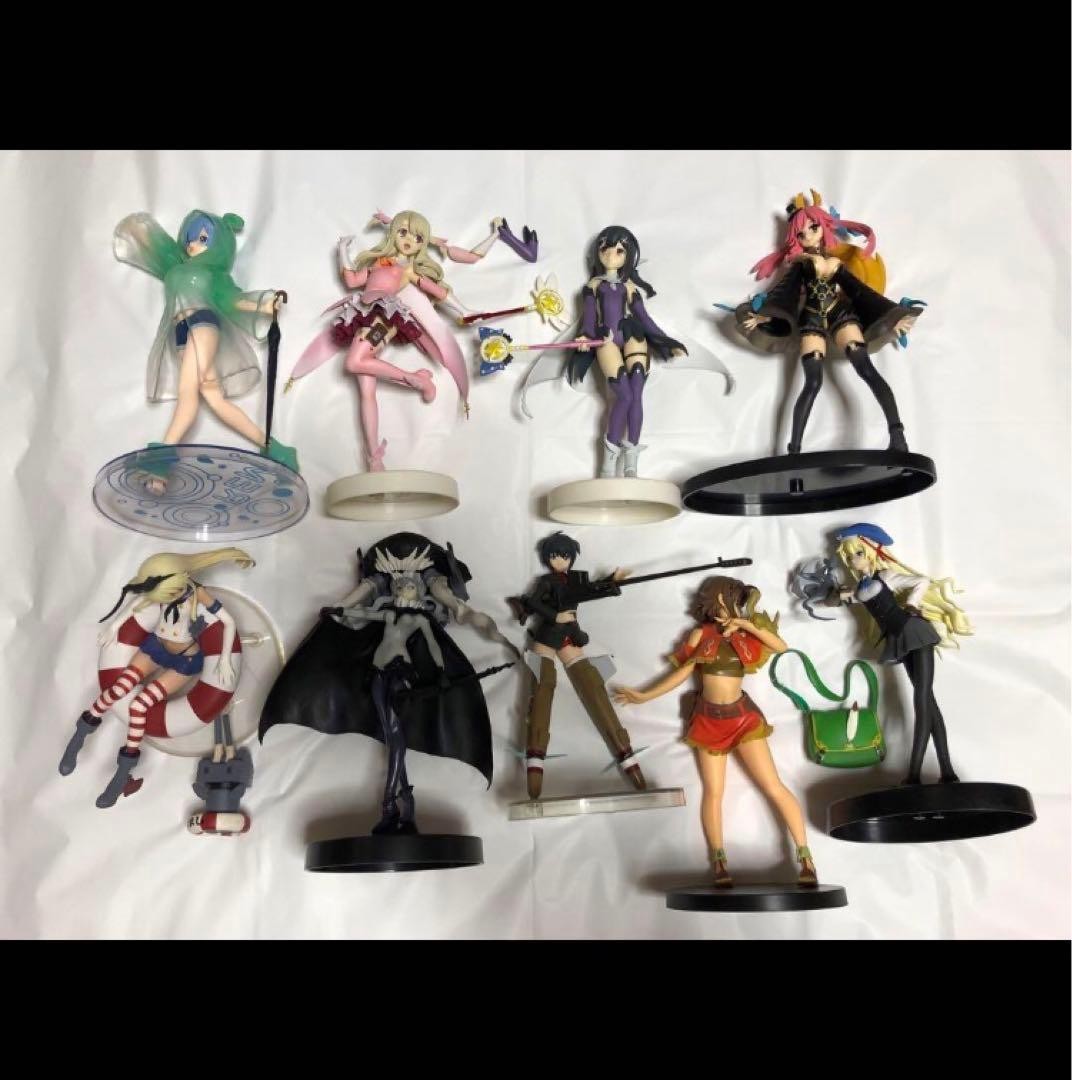 Collectible Anime Figures Set Rem Fate KanColle 9 Piece Prize Figure Bundle Collectible Anime Figures Set Rem Fate KanColle 9 Piece Prize Figure Bundle