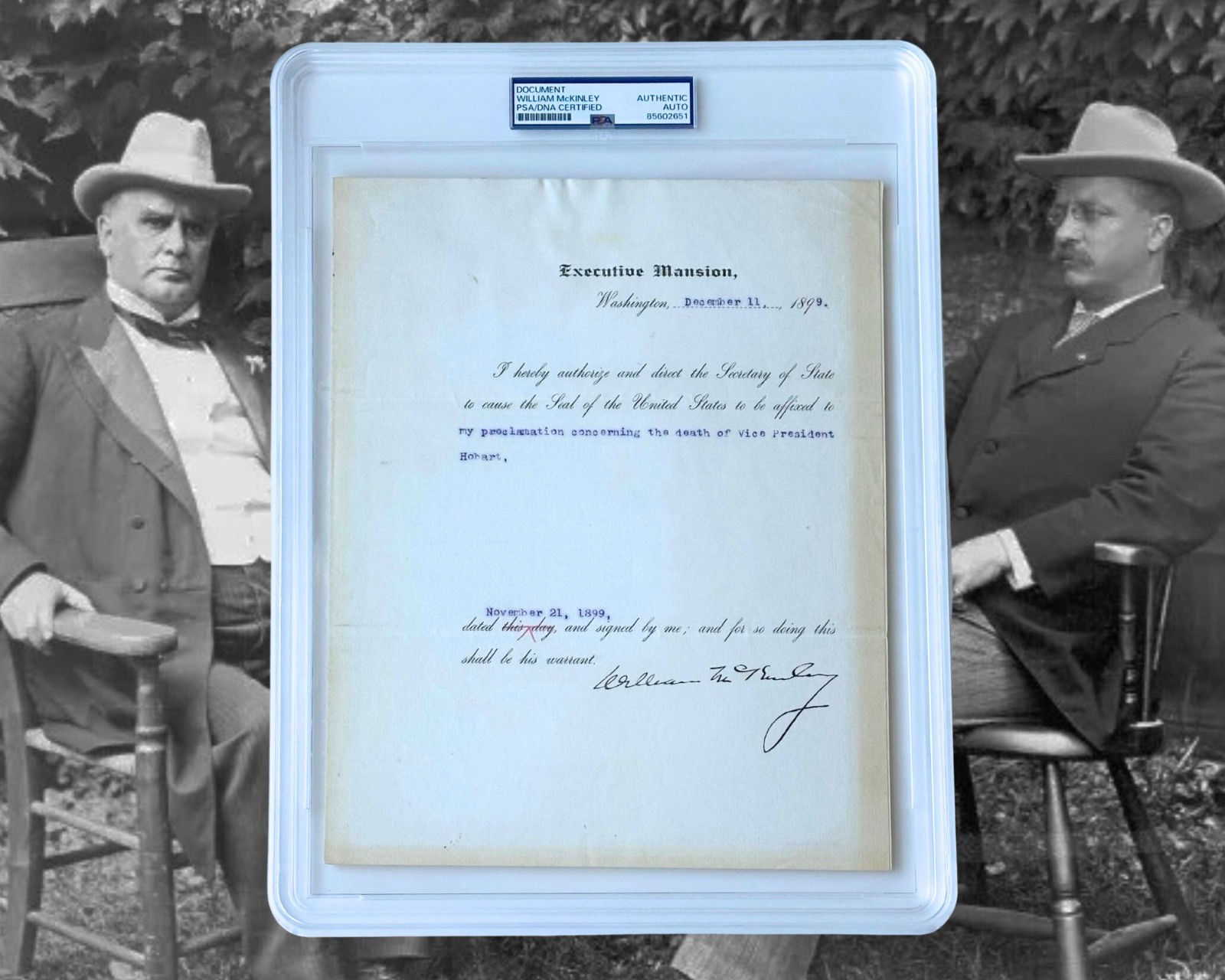 President William McKinley Announces Death of VP - The Rise of T. Roosevelt PSA