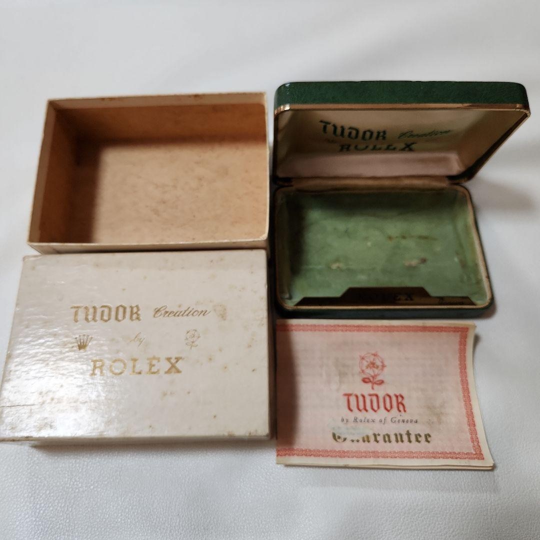 A㉗TUDOR×ROLEX Vintage Box W Name Guarantee Included