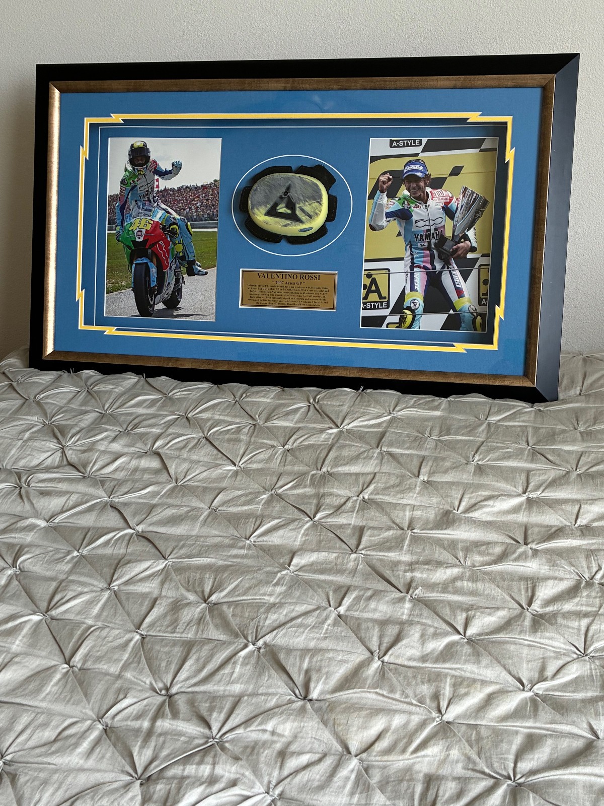 Valentino Rossi MotoGP Used & Signed Knee Slider; AC Collectables; Authenticated