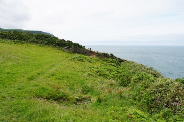 Photo A2 Crock Point Woody Bay\/SS6749 The South West Coast Path goes ro c2017