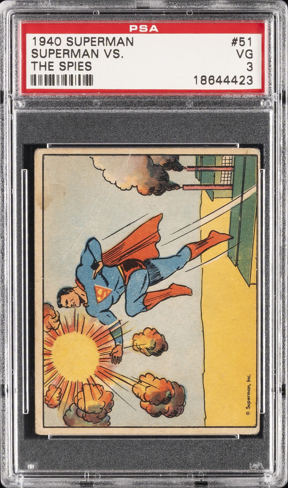 1940 SUPERMAN #51 SUPERMAN VS. THE SPIES PSA 3