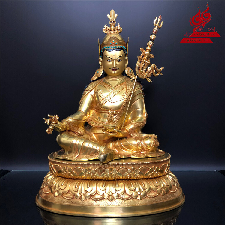 20'' Tibet Guru Rinpoche Padmasambhava Buddha Bronze Statue 20'' Tibet Guru Rinpoche Padmasambhava Buddha Bronze Statue