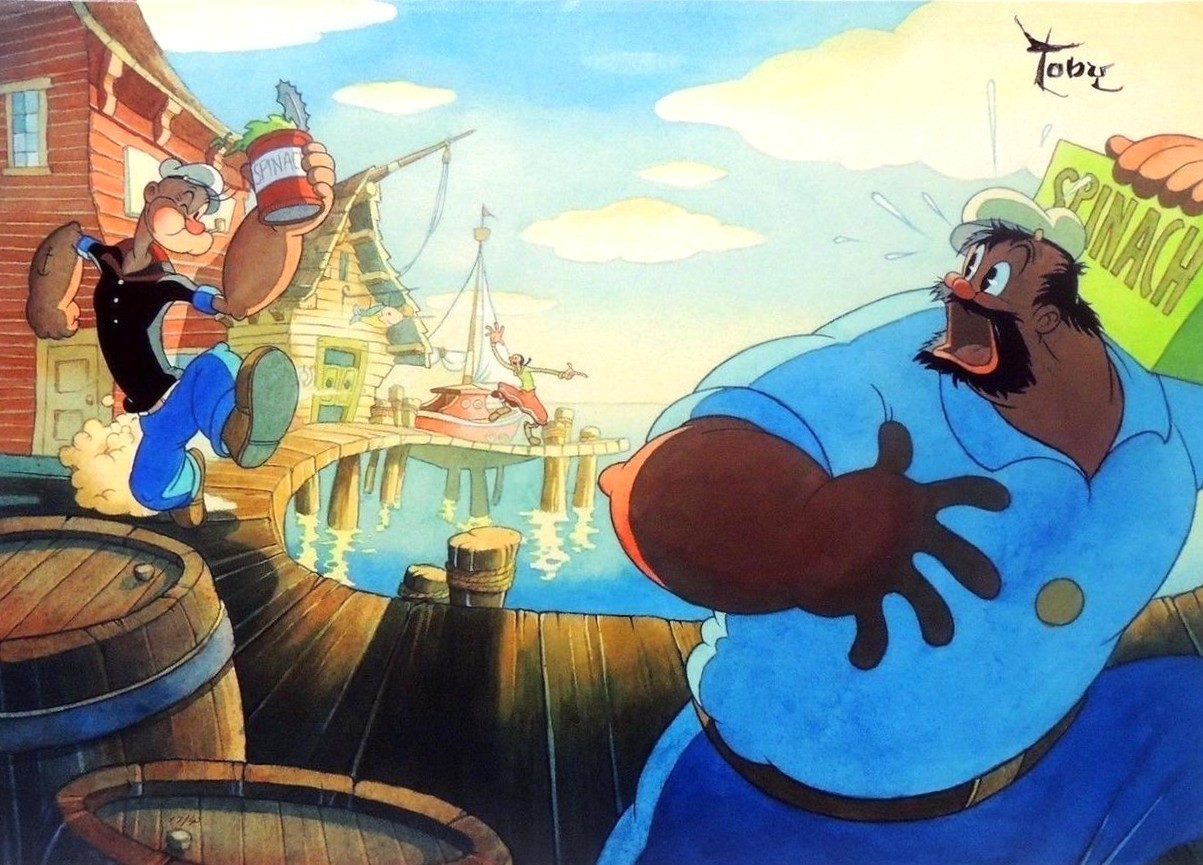 Toby Bluth Popeye's Love Triangle Toby Bluth Popeye's Love Triangle