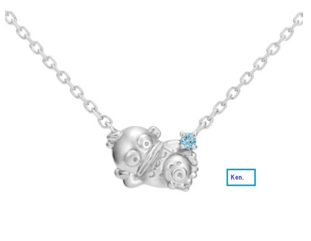 U-TREASURE Hangyodon Sanrio Necklace platinum Japan Gift Kawaii Cute New Pendant U-TREASURE Hangyodon Sanrio Necklace platinum Japan Gift Kawaii Cute New Pendant