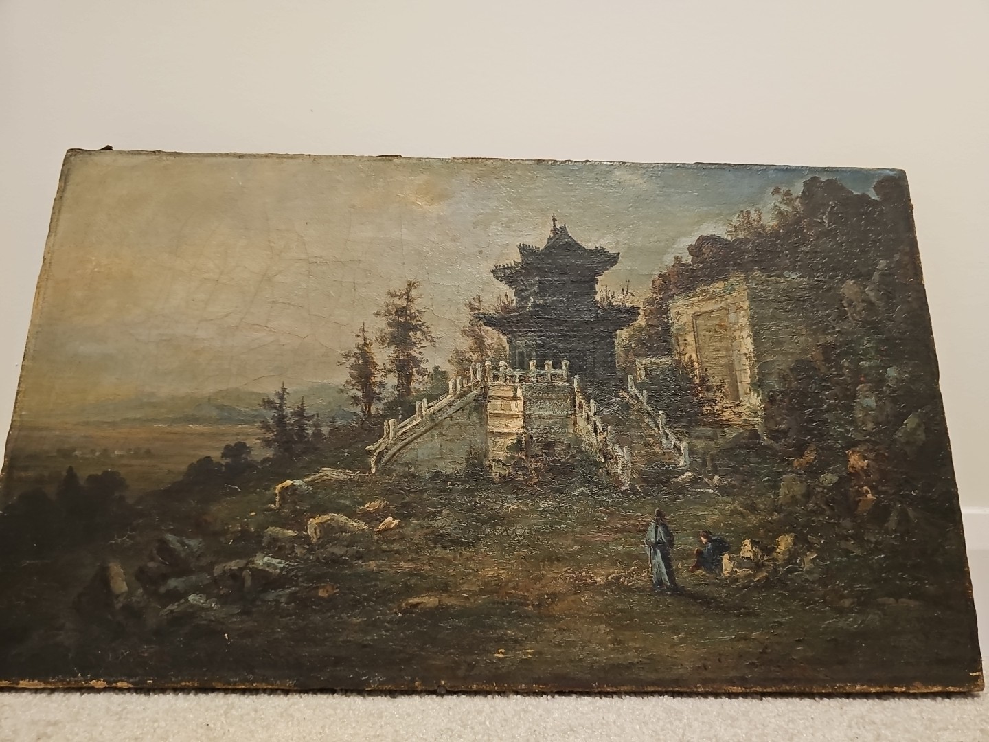 This original 1969 painting, Made By Fritz Melbye, features One Of Piece This original 1969 painting, Made By Fritz Melbye, features One Of Piece