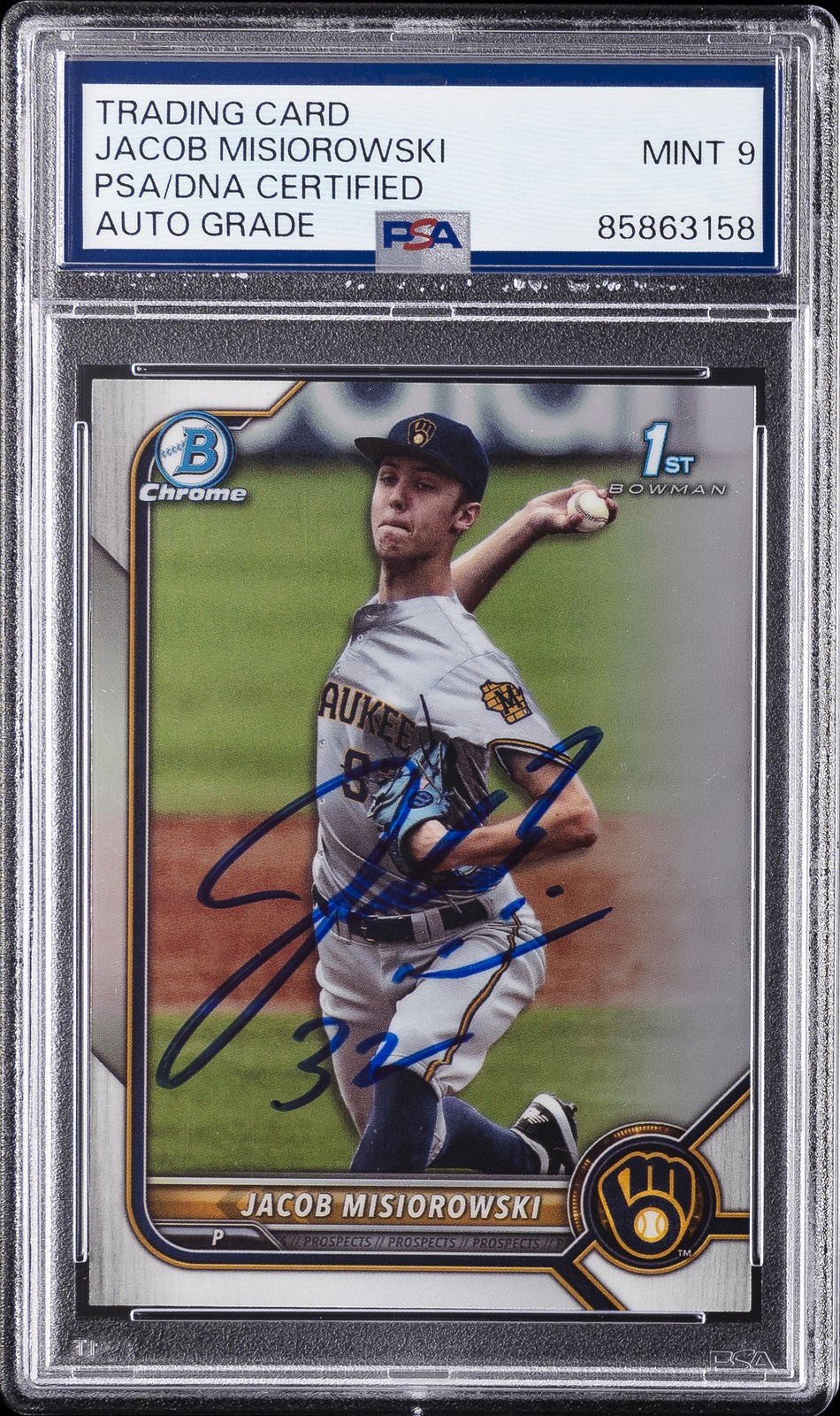 N/A TRADING CARD PSA/DNA CERTIFIED AUTO GRADE MINT 9 JACOB MISIOROWSKI PSA DNA 9