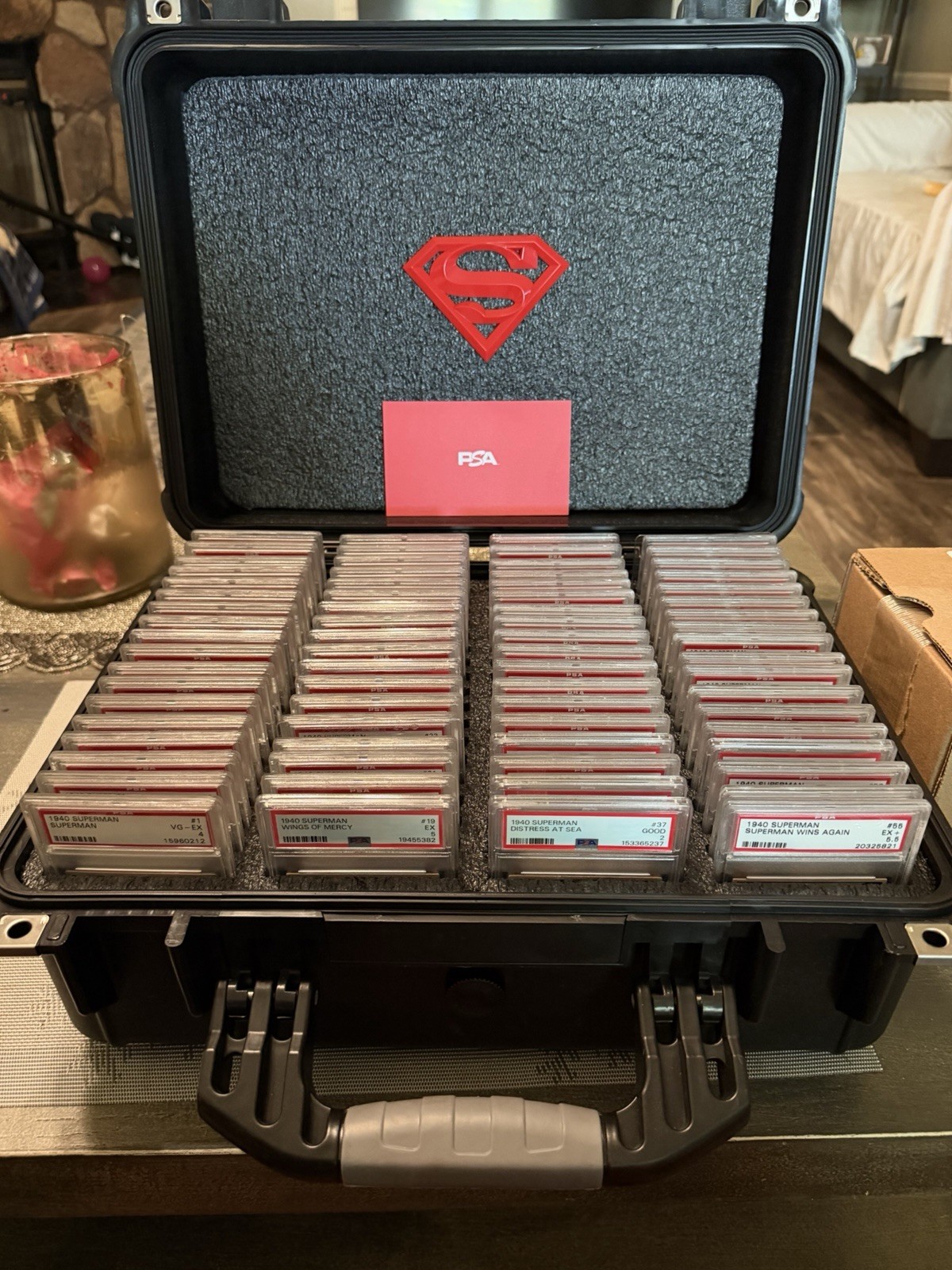 1940 Superman Bubble Gum Cards Complete Graded Set All 72 Cards The Holy Grail.