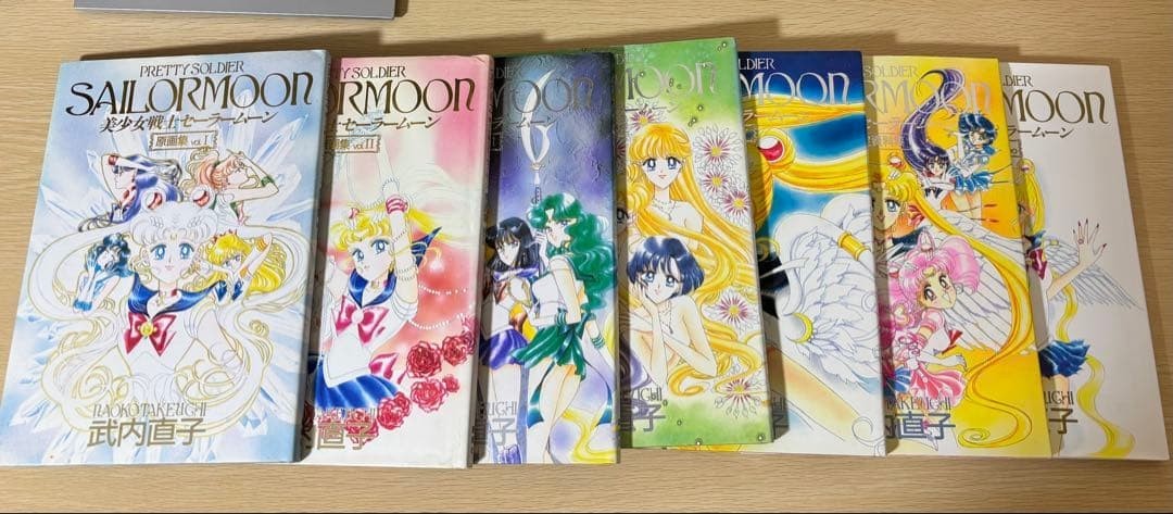 Pretty Soldier Sailor Moon INFINITY Art book Illustration 1997 7set from Japan