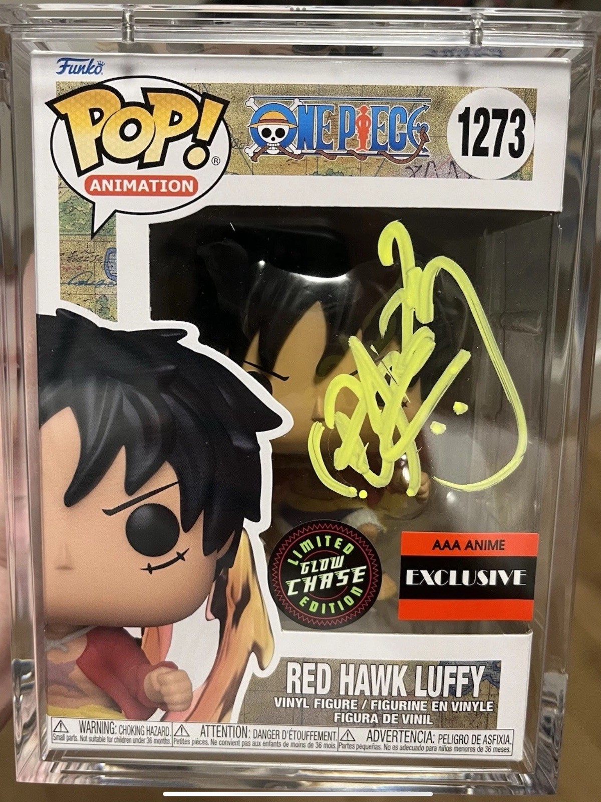 Luffy Red Hawk AAA Chase Signed by Mayumi Tanaka JVA (Japanese Voice Actor) Luffy Red Hawk AAA Chase Signed by Mayumi Tanaka JVA (Japanese Voice Actor)