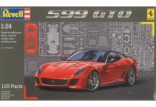 1/24 Ferrari 599 GTO Plastic Model Kit Highly Detailed 1/24 Supercar Build Kit 1/24 Ferrari 599 GTO Plastic Model Kit Highly Detailed 1/24 Supercar Build Kit