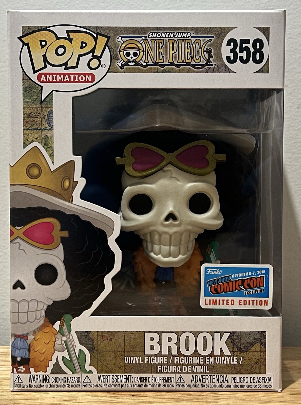 Brook Funko Pop Animation One Piece 358 NYCC 2018 Comic Con