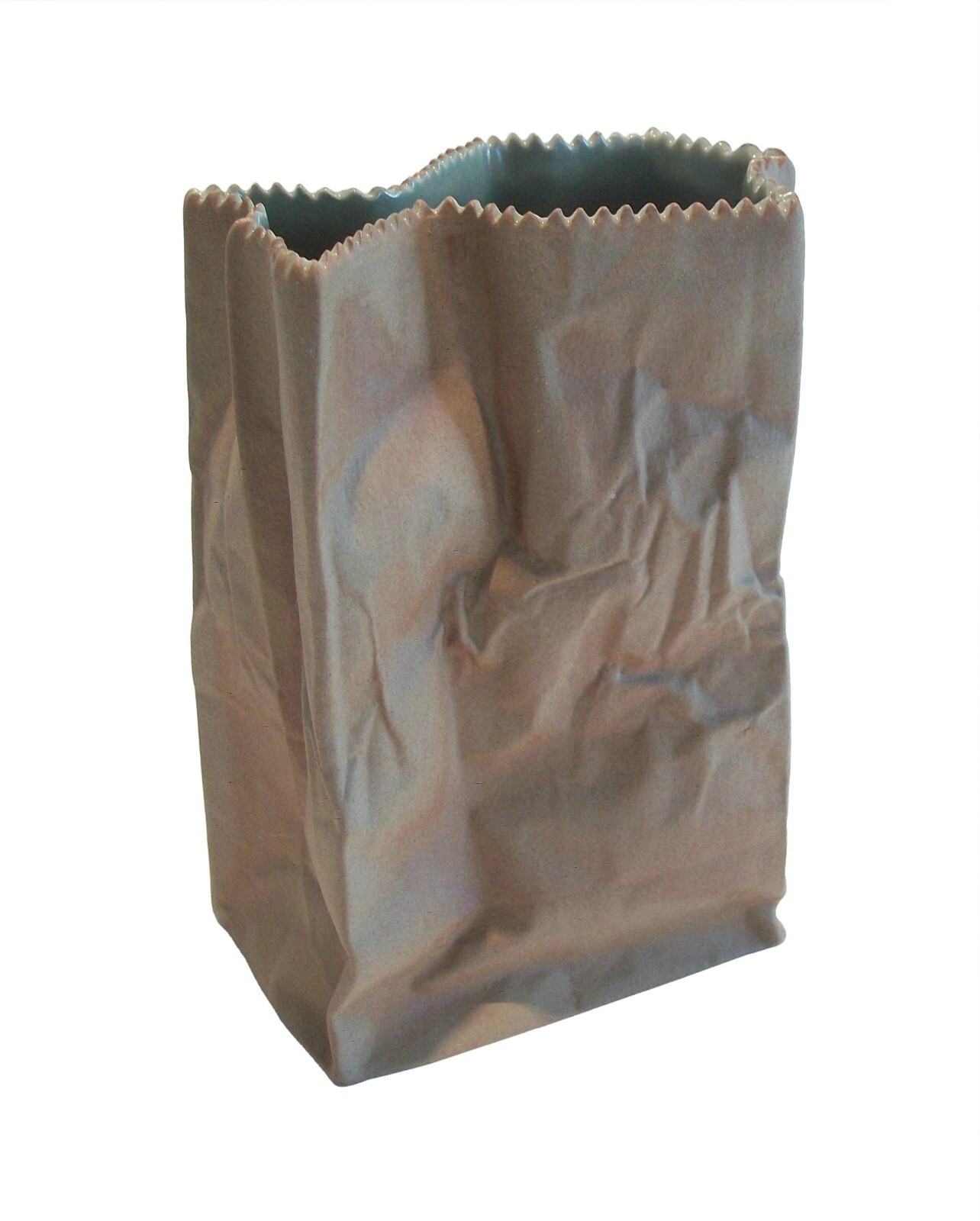 ROSENTHAL - Tapio Wirkkala - Porcelain 'Paper Bag' Vase - Germany - Circa 1977 ROSENTHAL - Tapio Wirkkala - Porcelain 'Paper Bag' Vase - Germany - Circa 1977