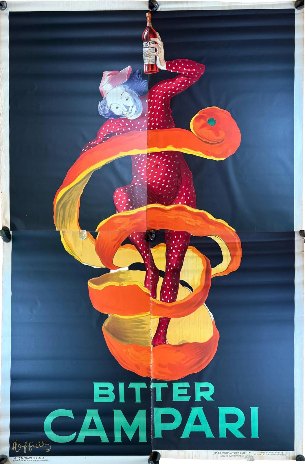 LIONETTO SPIRITELLO BITTER POSTER HAT VINTAGE 300x400